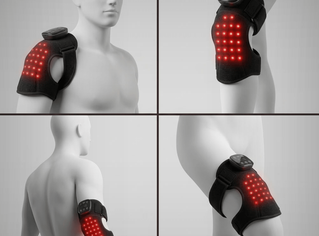 Luz roja para músculos y articulaciones: guía por zonas del cuerpo